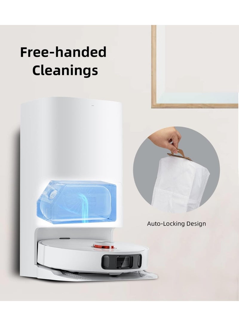 8 حزمة حقيبة الغبار لـ Dreametech L10s Ultra / L10s Plus / L10 Ultra / L20 Ultra Robot فراغ قاعدة التفريغ الذاتي ، 3L مجموعة ملحقات استبدال حقيبة الختم التلقائي ذات القدرة الكبيرة - Image 4